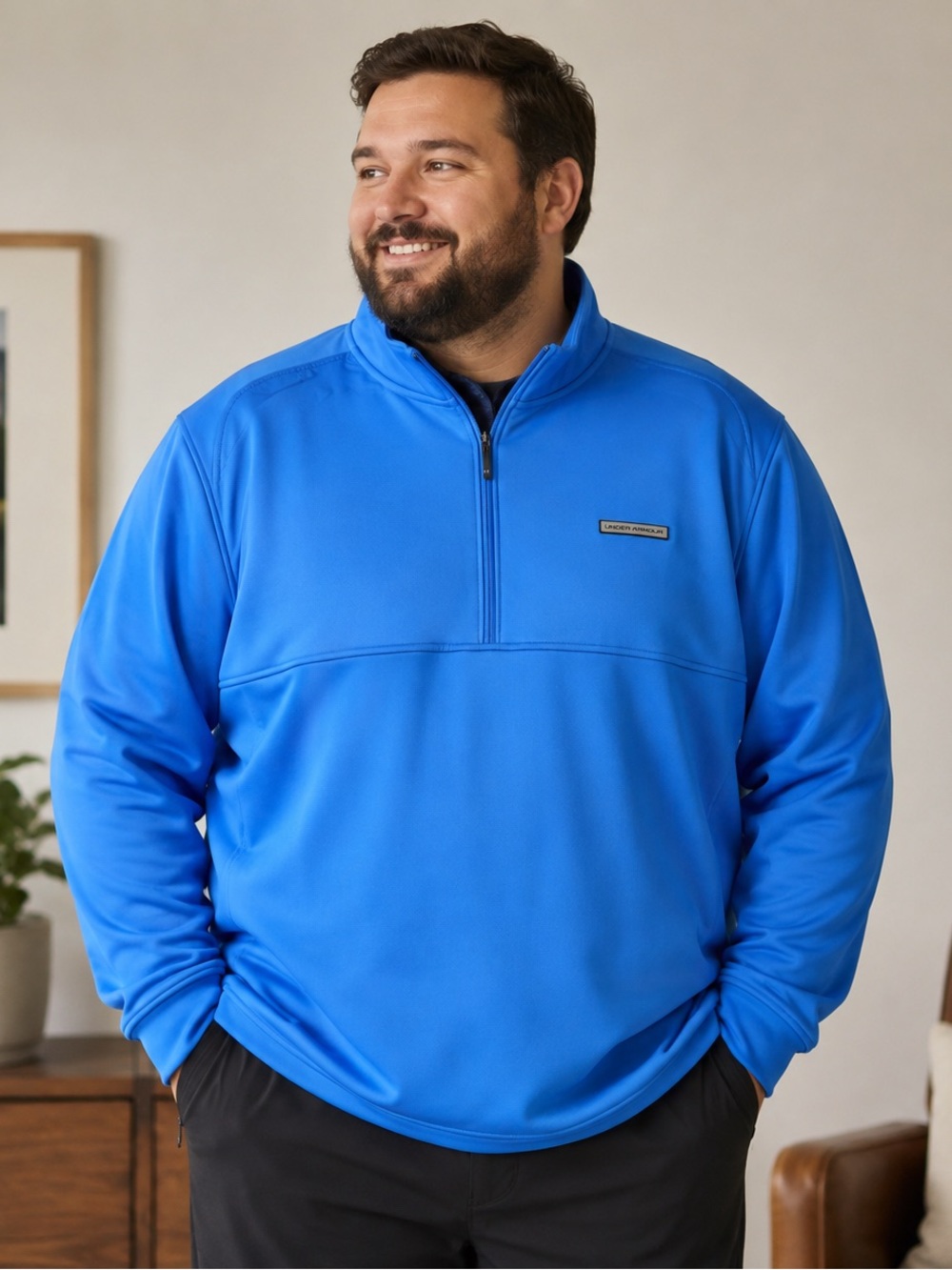 UNDER ARMOUR, MENS 3XL, UA STORM DRIVE PRO HYBRID 1/2-ZIP JACKET, Pullover NEW